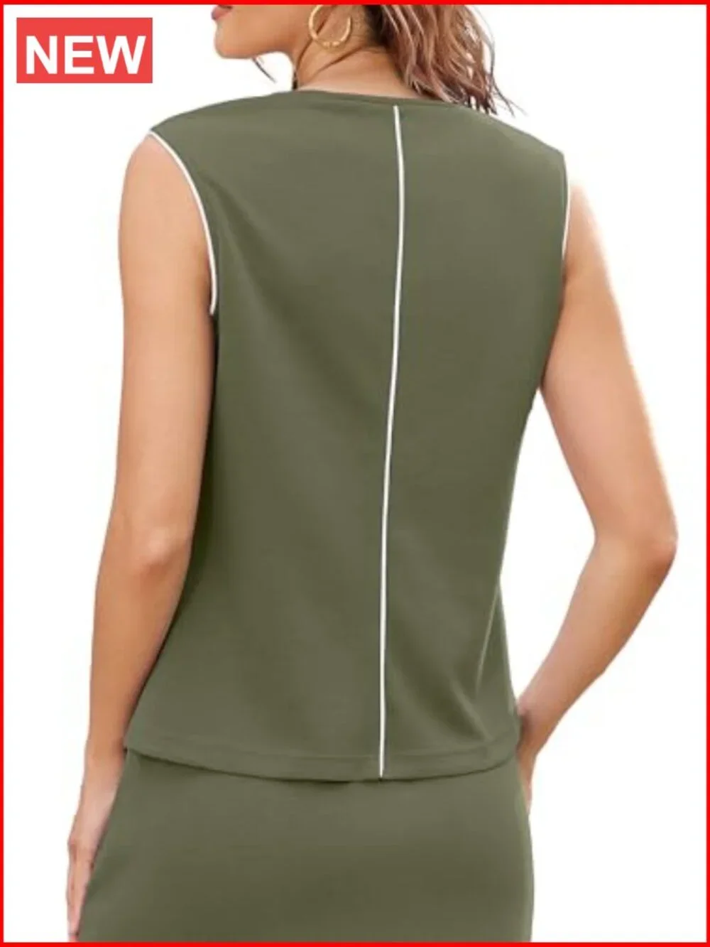 Two Piece Tennis Skirt Set Striped Athletic Matching Outfit